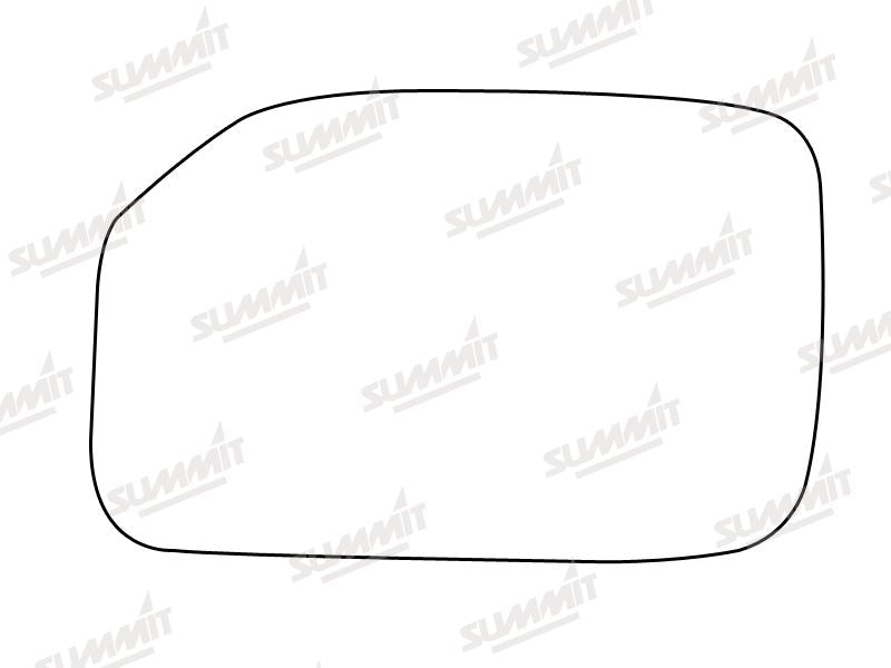 Summit Heated Base Plate With Standard Mirror Glass fits Peugeot 106 91 to 03 RHS Summit - Bars 4 Cars