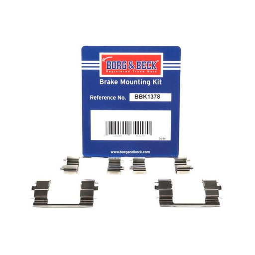 Borg & Beck Brake Pad Accessory Fitting Kit Front BBK1378