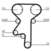 Continental CTAM Timing Belt Kit with Rollers fits Chevrolet Lacetti 2005-2011