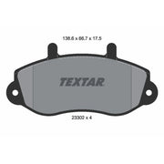 Textar Front Brake Pad Set 2330201