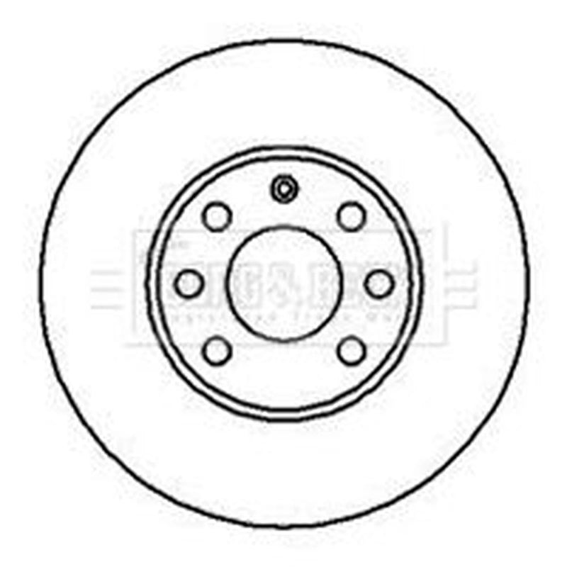 Borg & Beck Front Brake Vented Discs & Pads fits Vauxhall Astra 1991-1998 1.4