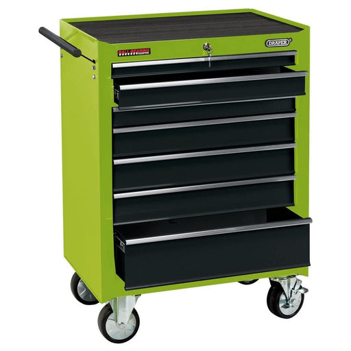 Draper Roller Tool Cabinet, 7 Drawer, 26", Green 35745 Draper - Dynamic Drive