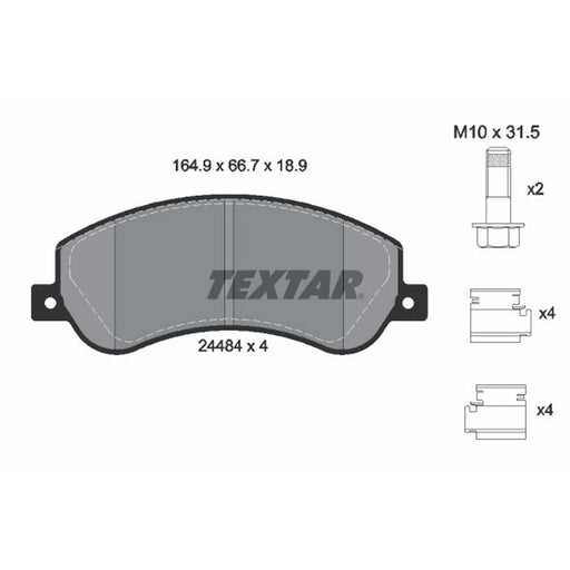 Textar Front Brake Pad Set 2448404