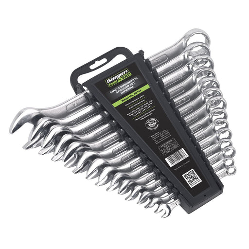Sealey Combination Spanner Set 14pc Imperial S0714 Sealey - Dynamic Drive