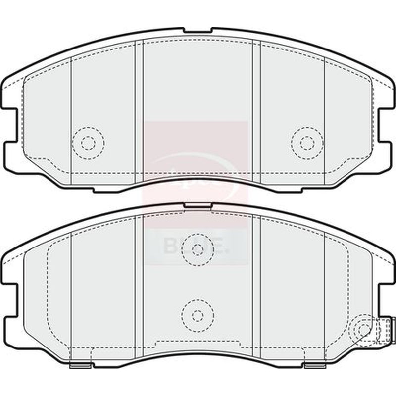 Apec Front Brake Pad Set fits Chevrolet Captiva 2006-2011 2.0 2.2 2.4