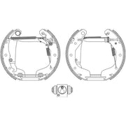 Mintex Brake Shoe Set Axle Kit fits Opel Corsa B 1993-2000