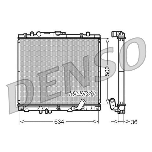 Denso Engine Radiator fits Mitsubishi Challenger / Shogun Sport I 2003 on 2.5