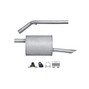Hella End Silencer Rear fits Citroën C-Elysee 2012-2017 1.2