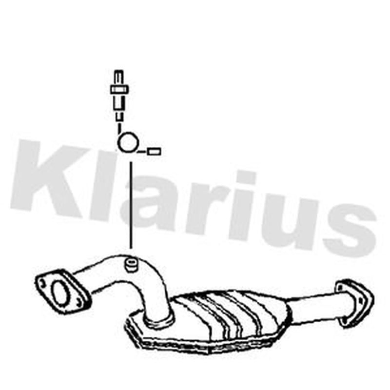 Klarius Catalyst Type Approved With Pipe fits Honda Jazz III 2008-2015