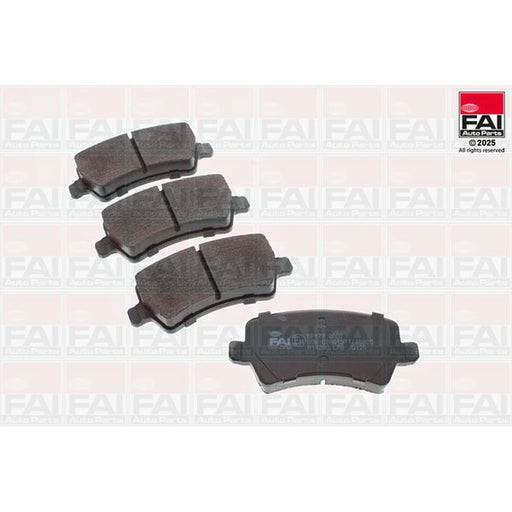 FAI Rear Brake Pad Set fits Ford Galaxy II 2006-2015 1.6 1.8 2.0 2.2 2.3