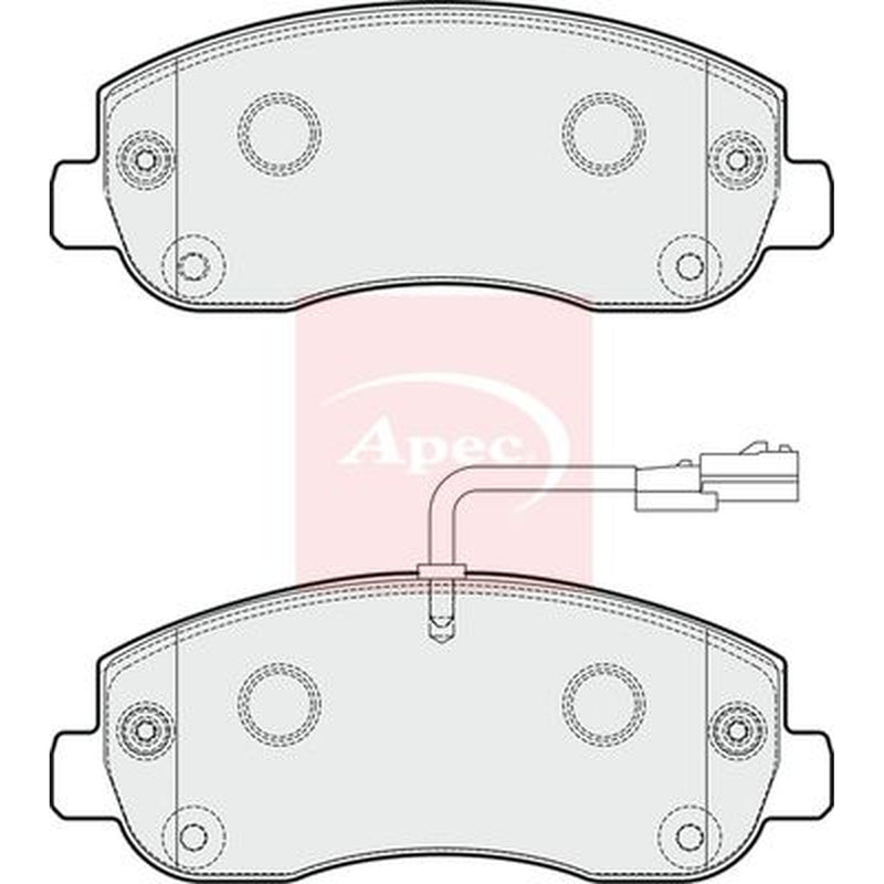 Apec Front Brake Pad Set fits Ineos Grenadier Closed Off-Road 2022 on 3.0