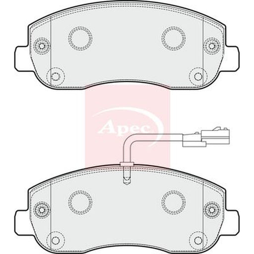 Apec Front Brake Pad Set fits Ineos Grenadier Closed Off-Road 2022 on 3.0