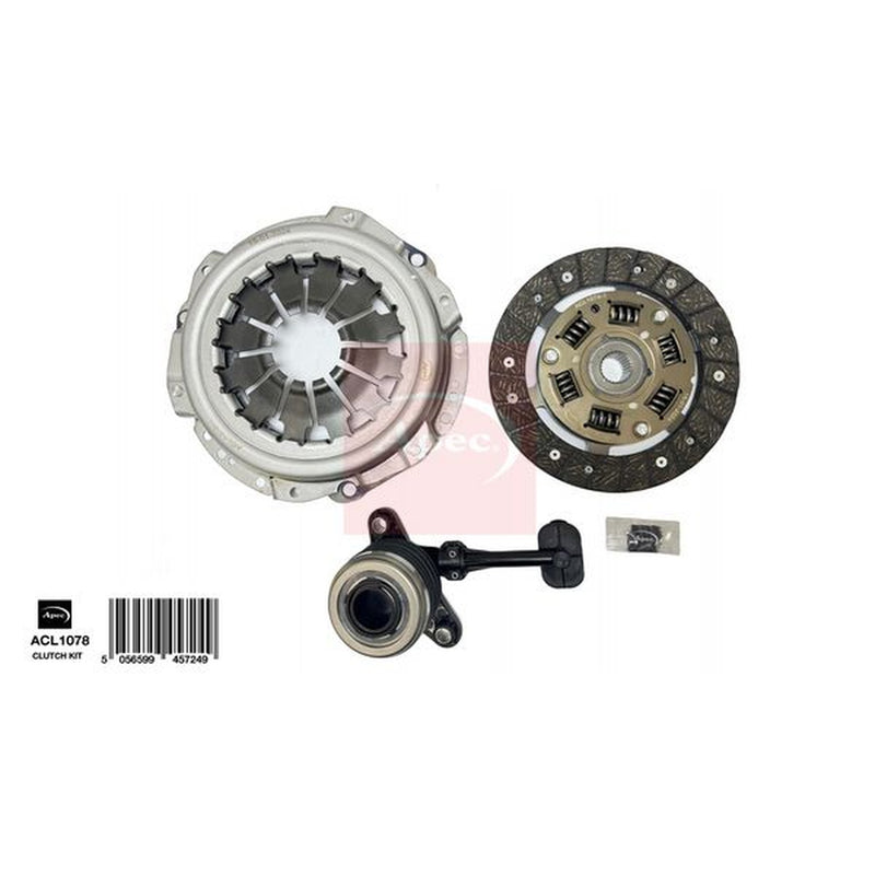 Apec Clutch Kit Set 3pc fits Renault Clio III 2005-2014 1.2