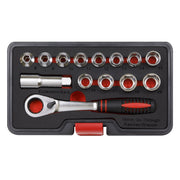 Sealey Socket Set 14pc Go-Through Low Profile WallDrive Metric AK6926 Sealey - Dynamic Drive