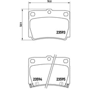 Brembo Front & Rear Pads fits Mitsubishi Pajero Sport II 2008 on 2.5 3.2