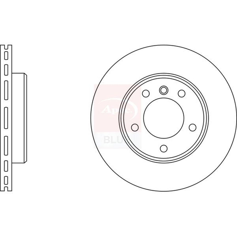 Apec Front Vented & Rear Vented Brake Discs & Pads fits BMW 3 1998-2005