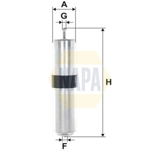 NAPA Fuel Filter Element fits Alpina D3 2008-2013 2.0