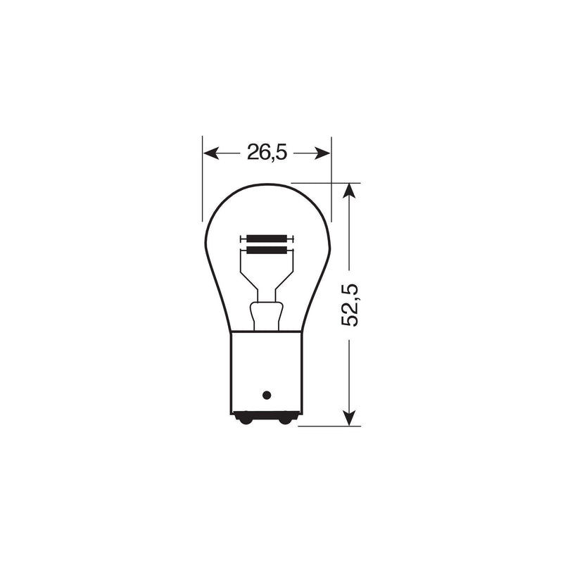 Osram 7537-02B lamp, position/ reversing light in double blister (Pack of 2) Osram  - Dynamic Drive