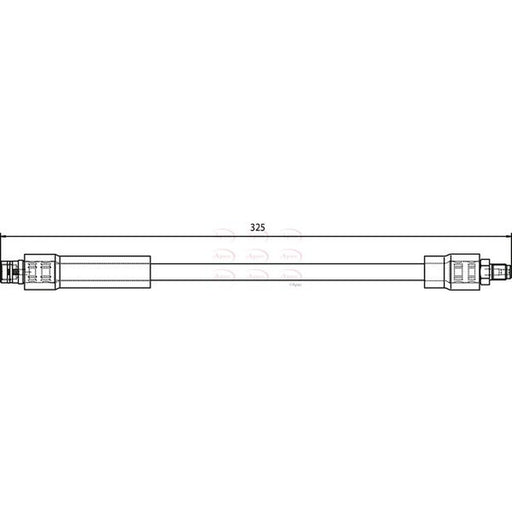 Apec Brake Hydraulic Hose Line Front fits Mercedes-Benz Vaneo 2002-2005