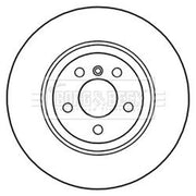 Borg & Beck 2 x Vented Front Brake Discs BBD6041S