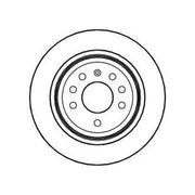 Abtex 2 x Vented Rear Brake Discs BD1055V-x2