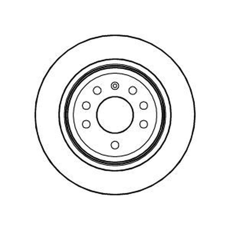 Abtex 2 x Vented Rear Brake Discs BD1055V-x2