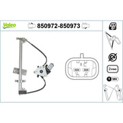 Valeo Electric Window Regulator Lifter Left Front 850972