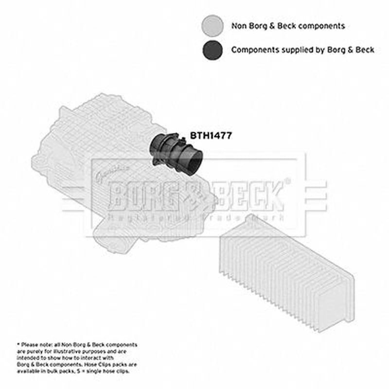 Borg & Beck Air Filter Intake Hose NBR (nitrile butadiene rubb BTH1477