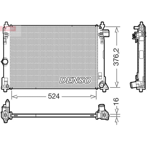 Denso Engine Radiator fits Toyota Yaris Cross 2020 on 1.5