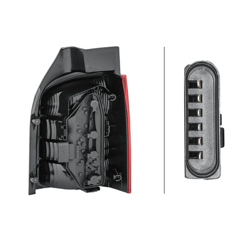 Hella Tail Light / Lamp PY21W Left fits VW Transporter 2003-2015 1.9 2.0 2.5 3.2