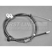 First Line Handbrake Cable Left Rear fits Mitsubishi Colt 1988-1992 1.3 1.5