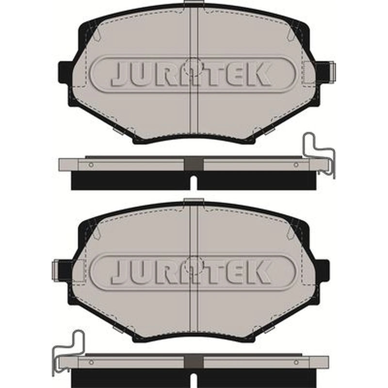 Juratek Front Brake Pad Set fits Mazda MX-5 1993-2005 1.6 1.8