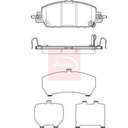 Apec Front Brake Pad Set fits Honda Civic XI 2022 on 2.0