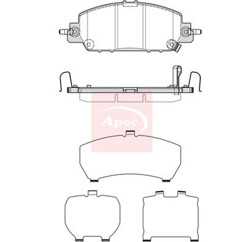 Apec Front Brake Pad Set fits Honda Civic XI 2022 on 2.0