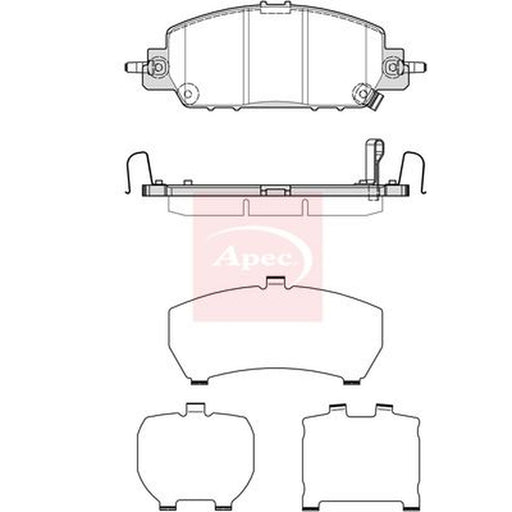 Apec Front Brake Pad Set fits Honda Civic XI 2022 on 2.0