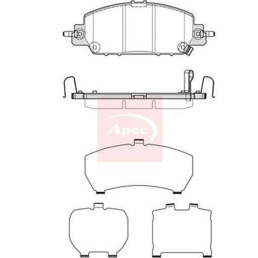 Apec Front Brake Pad Set PAD2402