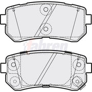 Fahren Rear Brake Pad Set FBP3846