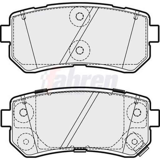 Fahren Rear Brake Pad Set FBP3846