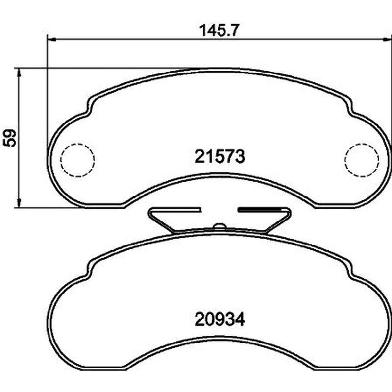 DON Front Brake Pad Set fits Mercedes-Benz Mb 1988-1996 2.0 631.332 631.342