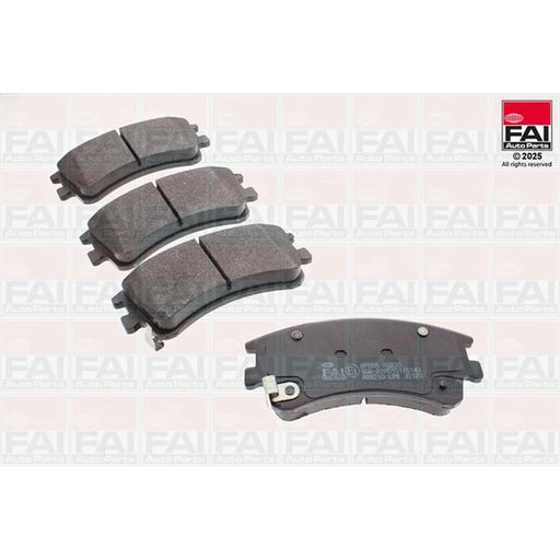 FAI Front Brake Pad Set fits Mazda 6 2002-2007 1.8 2.0 2.3