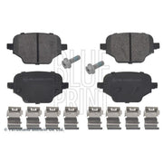 Blue Print Rear Brake Pad Set fits Citroën Berlingo 2018-2019 1.2 1.5 1.6