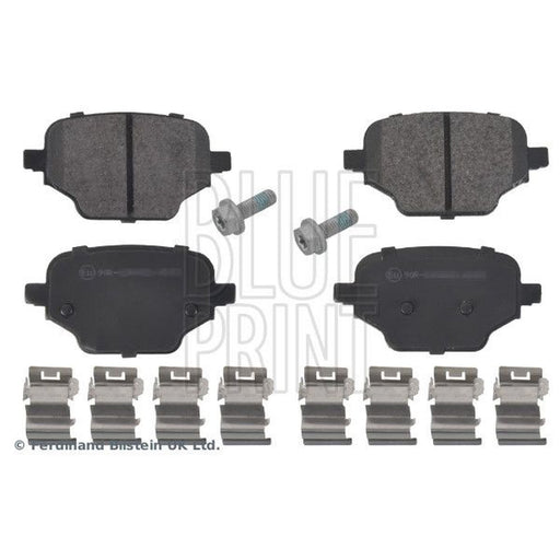 Blue Print Rear Brake Pad Set fits Citroën Berlingo 2018-2019 1.2 1.5 1.6