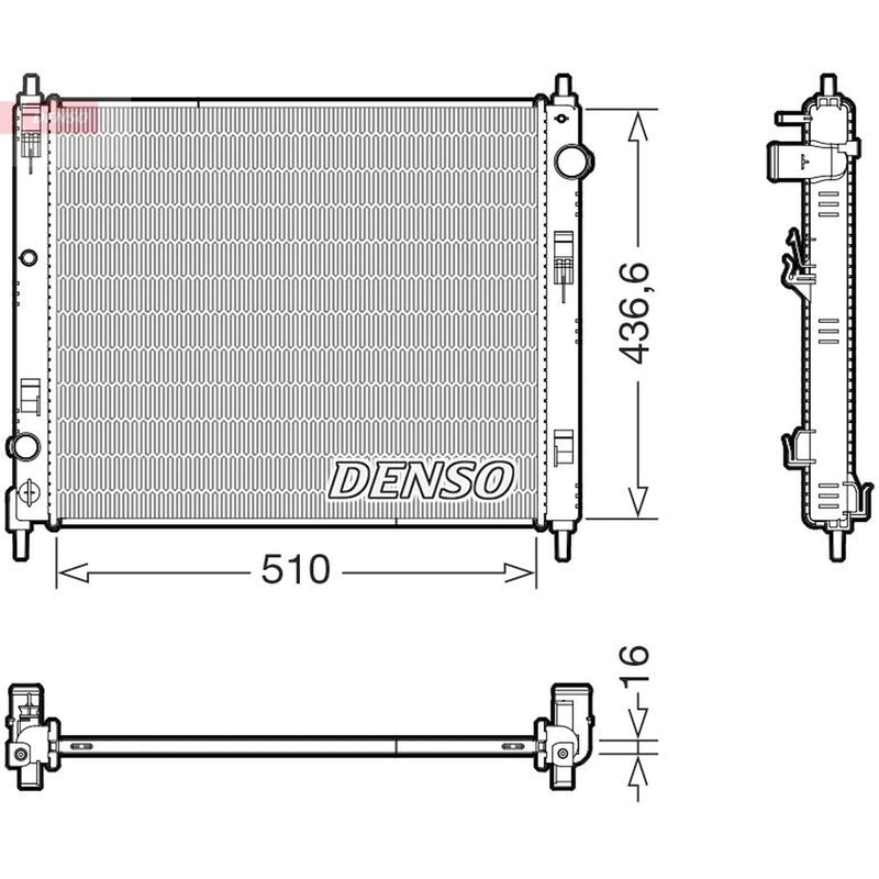 Denso Engine Radiator fits Nissan Juke 2010-2019 1.5