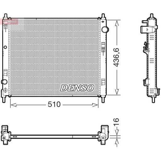 Denso Engine Radiator fits Nissan Juke 2010-2019 1.5
