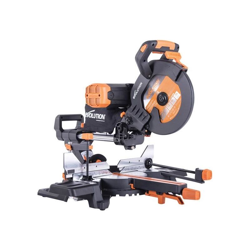 Evolution R255SMS-DB+ Multi-Material Sliding Mitre Saw 255mm 2000W 240V Evolution - Dynamic Drive