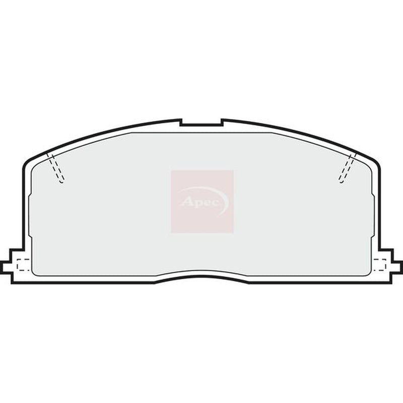 Apec Front Brake Pad Set fits Toyota Camry 1982-1986 1.8 2.0