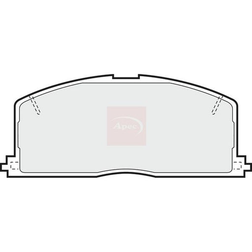 Apec Front Brake Pad Set fits Toyota Camry 1982-1986 1.8 2.0