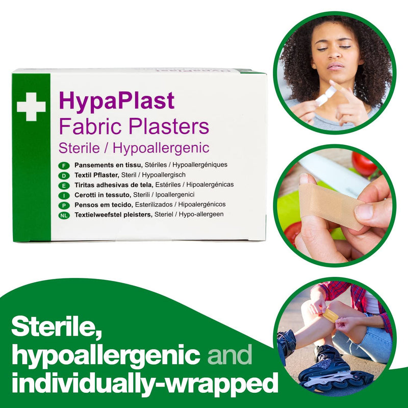 Safety First Aid HypaPlast Stretch Fabric Plasters - Pack of 100 Safety First Aid Group  - Dynamic Drive