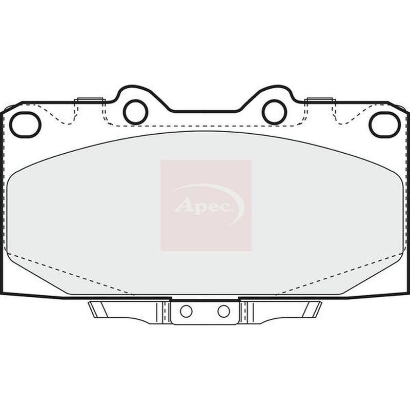 Apec Front Brake Pad Set fits Subaru Impreza 1996-2008 2.0 2.5