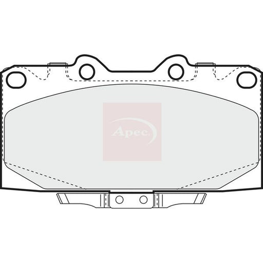 Apec Front Brake Pad Set fits Subaru Impreza 1996-2008 2.0 2.5